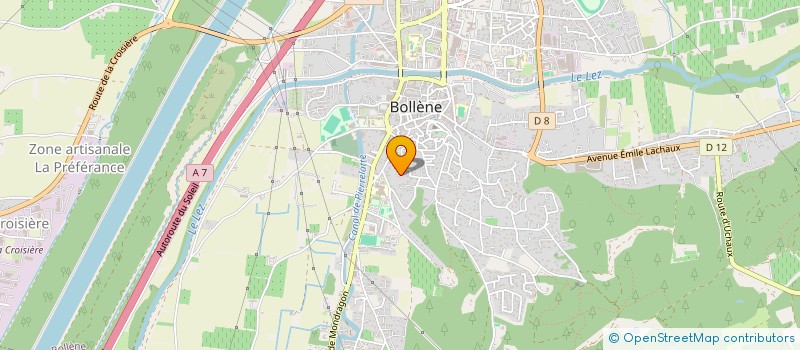 localisation de l'entreprise MONSIEUR SERGE BLANCHEMANCHE  BOLLENE