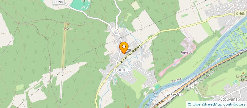 localisation de l'entreprise MONSIEUR SERGE BOILLOT  LOUGRES