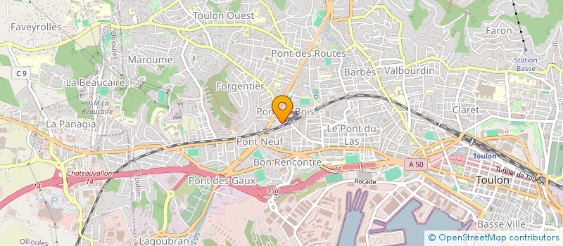 localisation de l'entreprise MONSIEUR SERGE BOLIS  TOULON