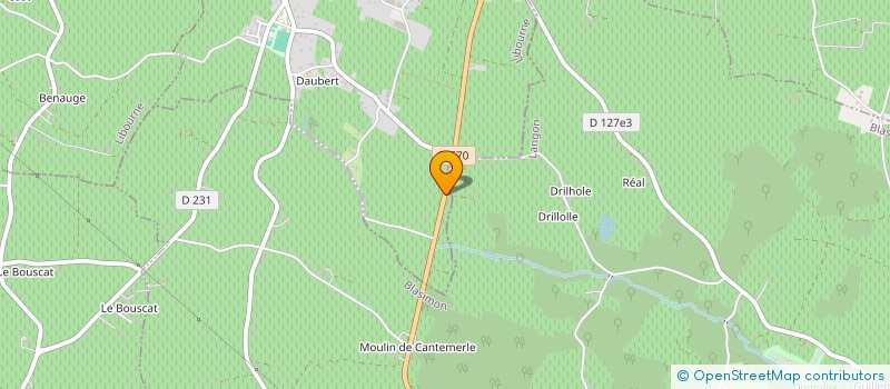 localisation de l'entreprise MONSIEUR SERGE BONDON  RAUZAN