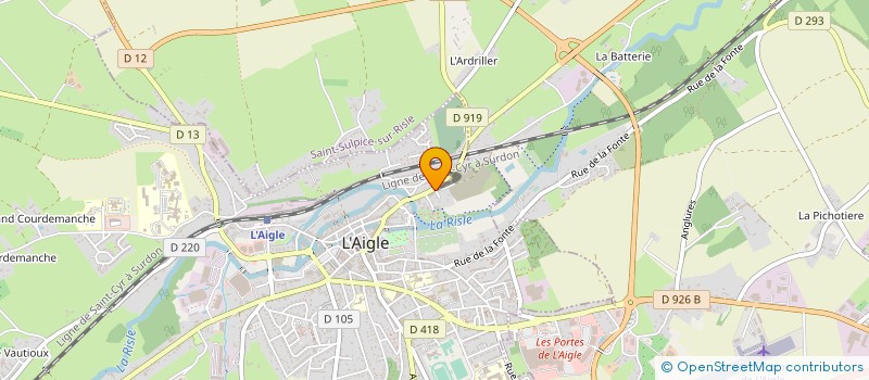 localisation de l'entreprise MONSIEUR SERGE BONHOMME à L'AIGLE