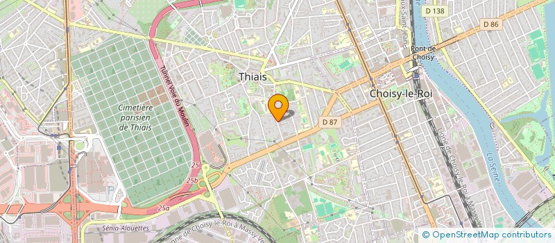 localisation de l'entreprise MONSIEUR SERGE BONI  THIAIS