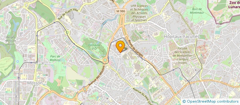 localisation de l'entreprise MONSIEUR SERGE BONNET à MONTPELLIER