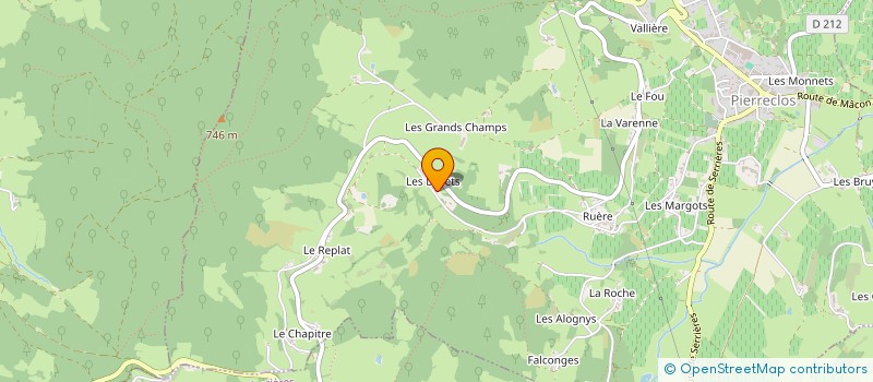 localisation de l'entreprise MONSIEUR SERGE BONNETAIN à PIERRECLOS
