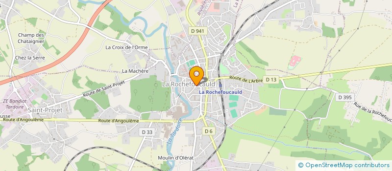 localisation de l'entreprise MONSIEUR SERGE BONNIN à LA ROCHEFOUCAULD-EN-ANGOUMOIS