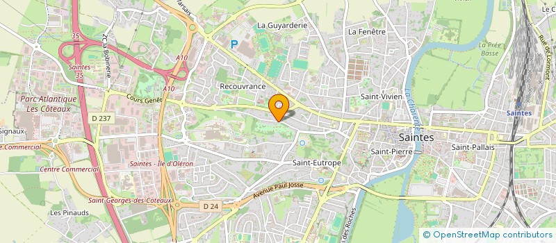 localisation de l'entreprise MONSIEUR SERGE BONNIN  SAINTES