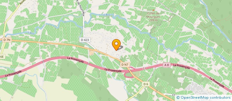 localisation de l'entreprise MONSIEUR SERGE BOREL  POURRIERES