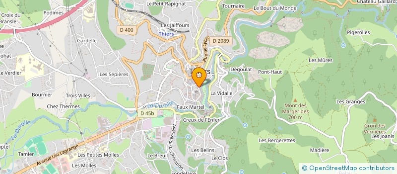 localisation de l'entreprise MONSIEUR SERGE BORIBON  THIERS