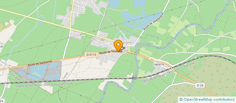 localisation de l'entreprise MONSIEUR SERGE BORIE  VILLEDAIGNE