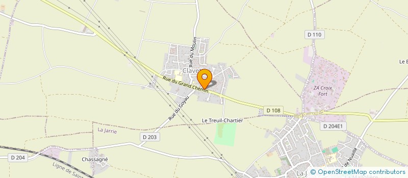 localisation de l'entreprise MONSIEUR SERGE BORNANT  CLAVETTE