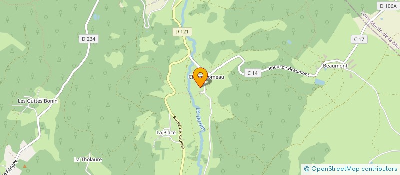 localisation de l'entreprise MONSIEUR SERGE BOUCHER à ALLIGNY-EN-MORVAN