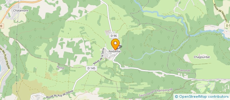 localisation de l'entreprise MONSIEUR SERGE BOUCHET  SAINT-GENES-CHAMPANELLE