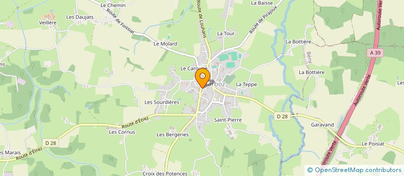 localisation de l'entreprise MONSIEUR SERGE BOUCHET DE FAREINS  MARBOZ