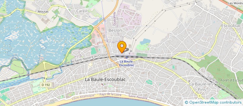 localisation de l'entreprise MONSIEUR SERGE BOUE à LA BAULE-ESCOUBLAC