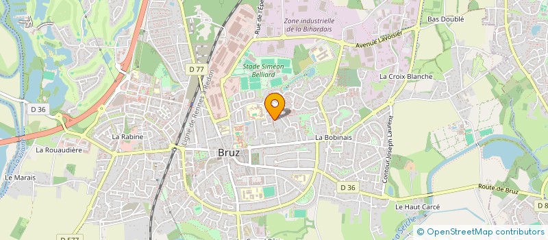 localisation de l'entreprise MONSIEUR SERGE BOULAIS  BRUZ