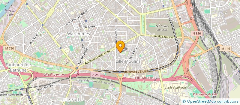 localisation de l'entreprise MONSIEUR SERGE BOULANGER à LILLE