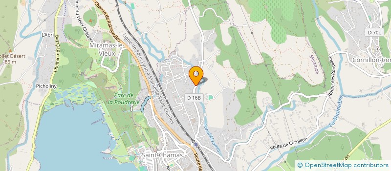 localisation de l'entreprise MONSIEUR SERGE BOULIAN  SAINT-CHAMAS