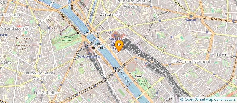 localisation de l'entreprise MONSIEUR SERGE BOURGADE  PARIS