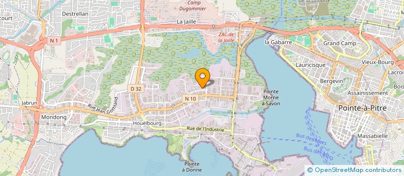 localisation de l'entreprise MONSIEUR SERGE BOURGEOIS  BAIE-MAHAULT