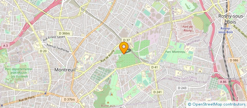 localisation de l'entreprise MONSIEUR SERGE BOUYER à MONTREUIL