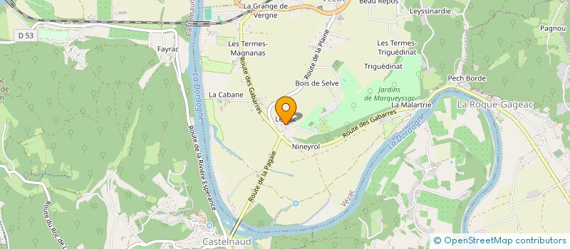 localisation de l'entreprise MONSIEUR SERGE BOUYSSOU  VEZAC