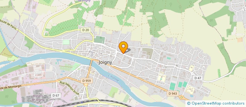localisation de l'entreprise MONSIEUR SERGE BRAGUE à JOIGNY