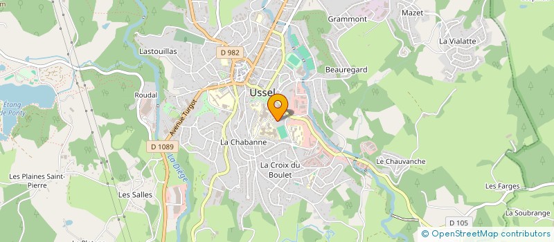 localisation de l'entreprise MONSIEUR SERGE BREDECHE  USSEL