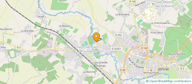 localisation de l'entreprise MONSIEUR SERGE BREHINIEZ  SAINT-GERMAIN-DE-LUSIGNAN