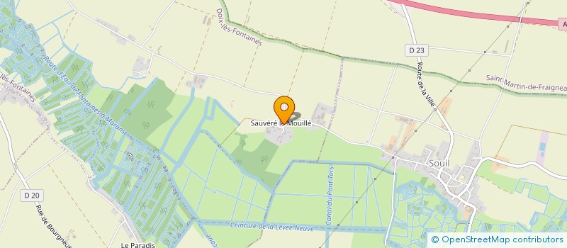 localisation de l'entreprise MONSIEUR SERGE BREMAUD  DOIX LES FONTAINES