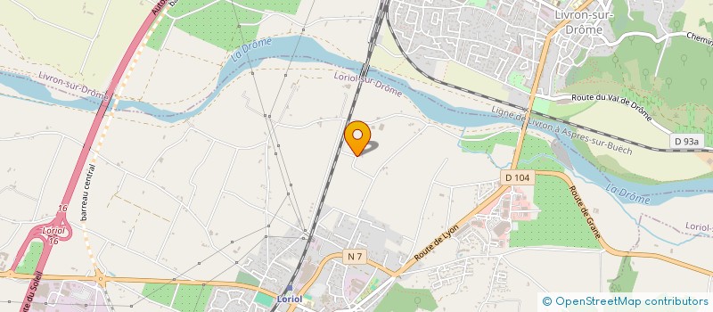 localisation de l'entreprise MONSIEUR SERGE BRET  LORIOL-SUR-DROME