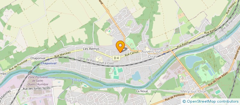 localisation de l'entreprise MONSIEUR SERGE BRETEUIL  AUVERS-SUR-OISE