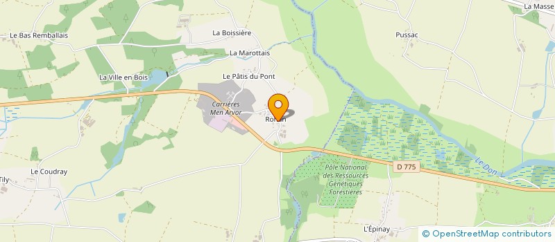 localisation de l'entreprise MONSIEUR SERGE BRIAND  AVESSAC