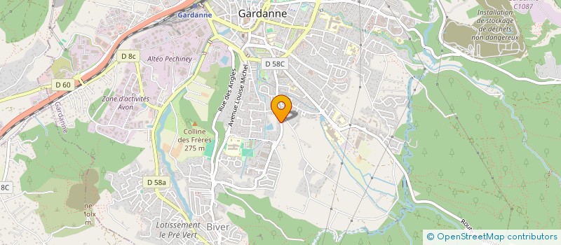 localisation de l'entreprise MONSIEUR SERGE BRISMEUR  GARDANNE