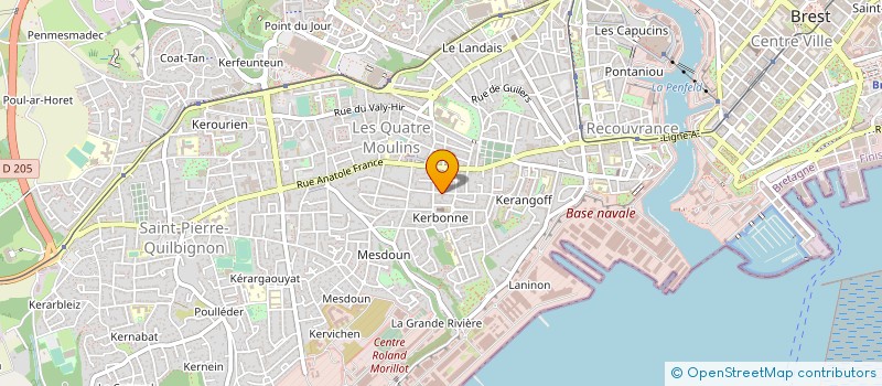 localisation de l'entreprise MONSIEUR SERGE BRIZAI à BREST