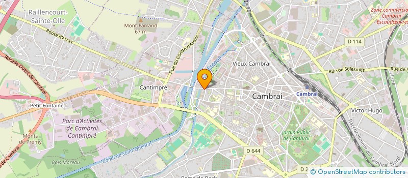 localisation de l'entreprise MONSIEUR SERGE BROSSAULT à CAMBRAI