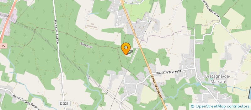 localisation de l'entreprise MONSIEUR SERGE BROUSSARD  BENQUET