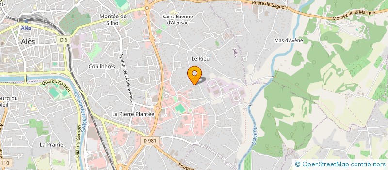 localisation de l'entreprise MONSIEUR SERGE BROUSSE à ALES