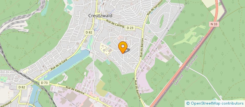 localisation de l'entreprise MONSIEUR SERGE BRUN  CREUTZWALD