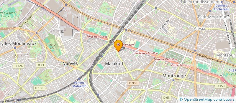 localisation de l'entreprise MONSIEUR SERGE BRUNET  MALAKOFF