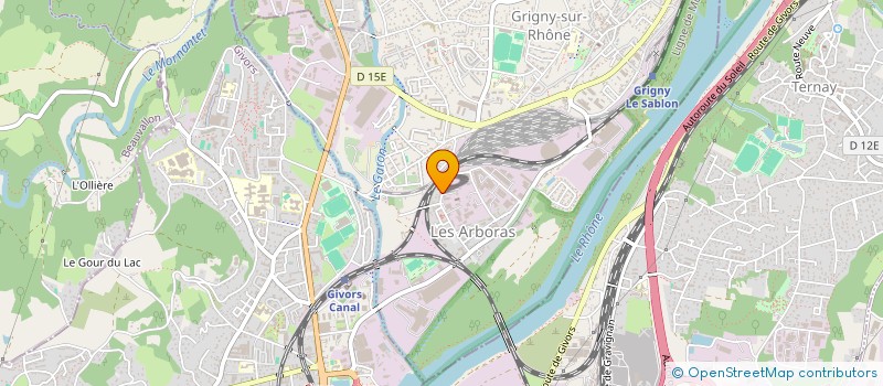 localisation de l'entreprise MONSIEUR SERGE BUABE  GRIGNY-SUR-RHONE