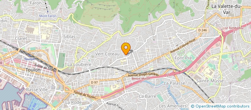 localisation de l'entreprise MONSIEUR SERGE BURLAT  TOULON