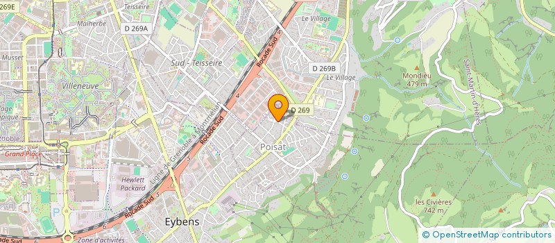 localisation de l'entreprise MONSIEUR SERGE BUSTOS  POISAT