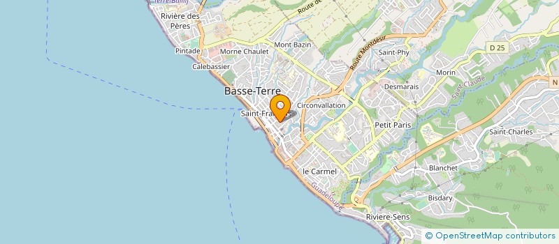 localisation de l'entreprise MONSIEUR SERGE CADIOU à BASSE-TERRE