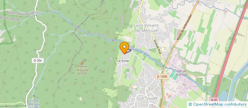 localisation de l'entreprise MONSIEUR SERGE CADORIN à LE TOUVET