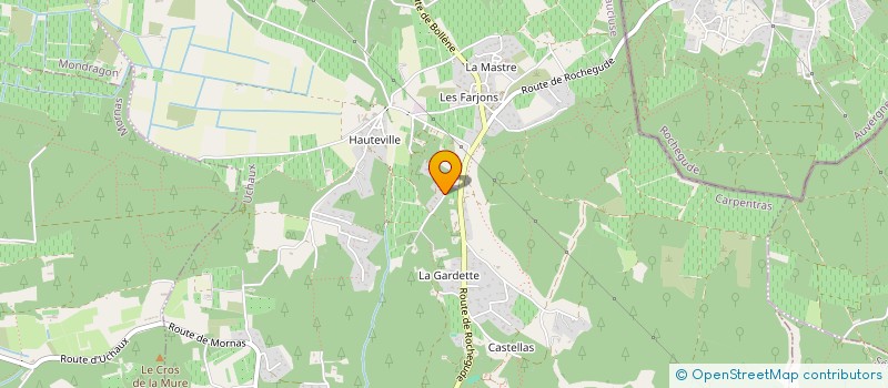 localisation de l'entreprise MONSIEUR SERGE CAFFAREL  UCHAUX