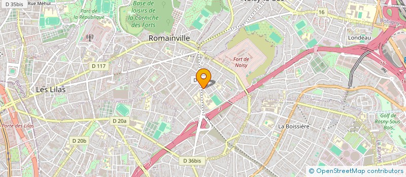 localisation de l'entreprise MONSIEUR SERGE CAMI à ROMAINVILLE