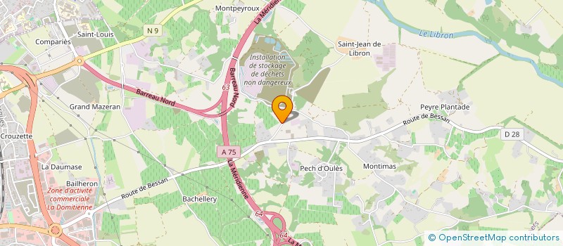 localisation de l'entreprise MONSIEUR SERGE CANO  BEZIERS