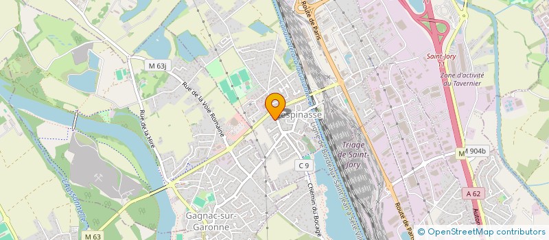 localisation de l'entreprise MONSIEUR SERGE CARRAT  LESPINASSE