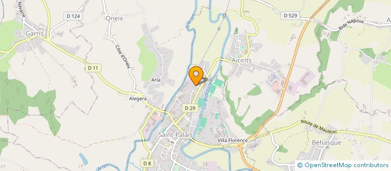 localisation de l'entreprise MONSIEUR SERGE CASET à SAINT-PALAIS