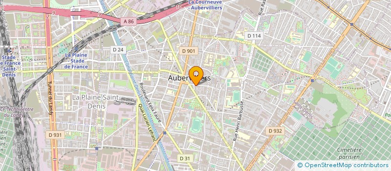 localisation de l'entreprise MONSIEUR SERGE CASSAGNOL à AUBERVILLIERS